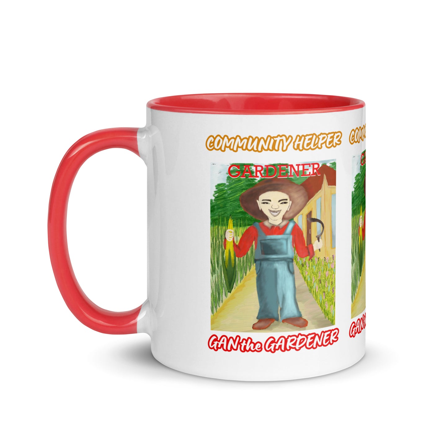 Gan the Gardener (Community Helper) 11oz. Mug with Color Inside