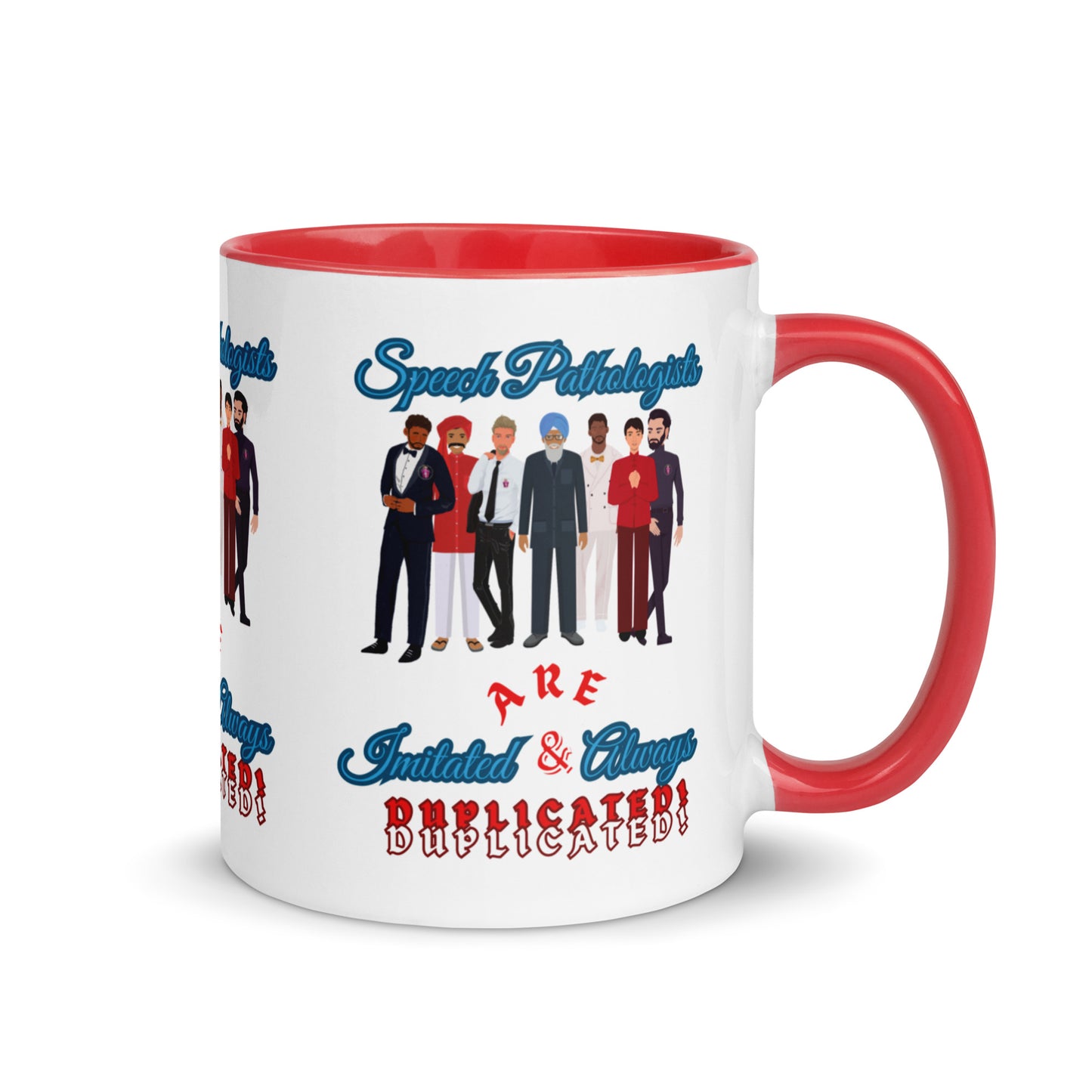 (Multicultural Men) Imitated and Always Duplicated! Mug with Color Inside