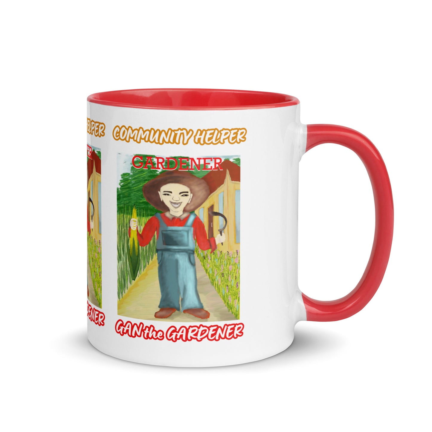 Gan the Gardener (Community Helper) 11oz. Mug with Color Inside