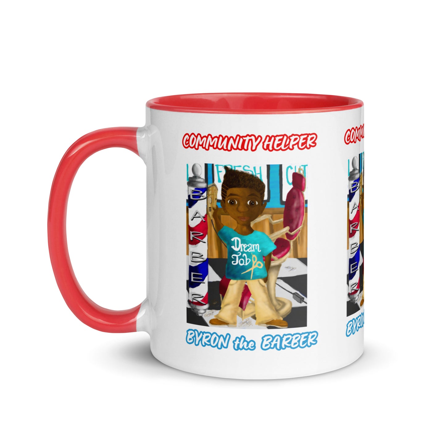 Byron the Barber (Community Helper) 11oz. Mug with Color Inside
