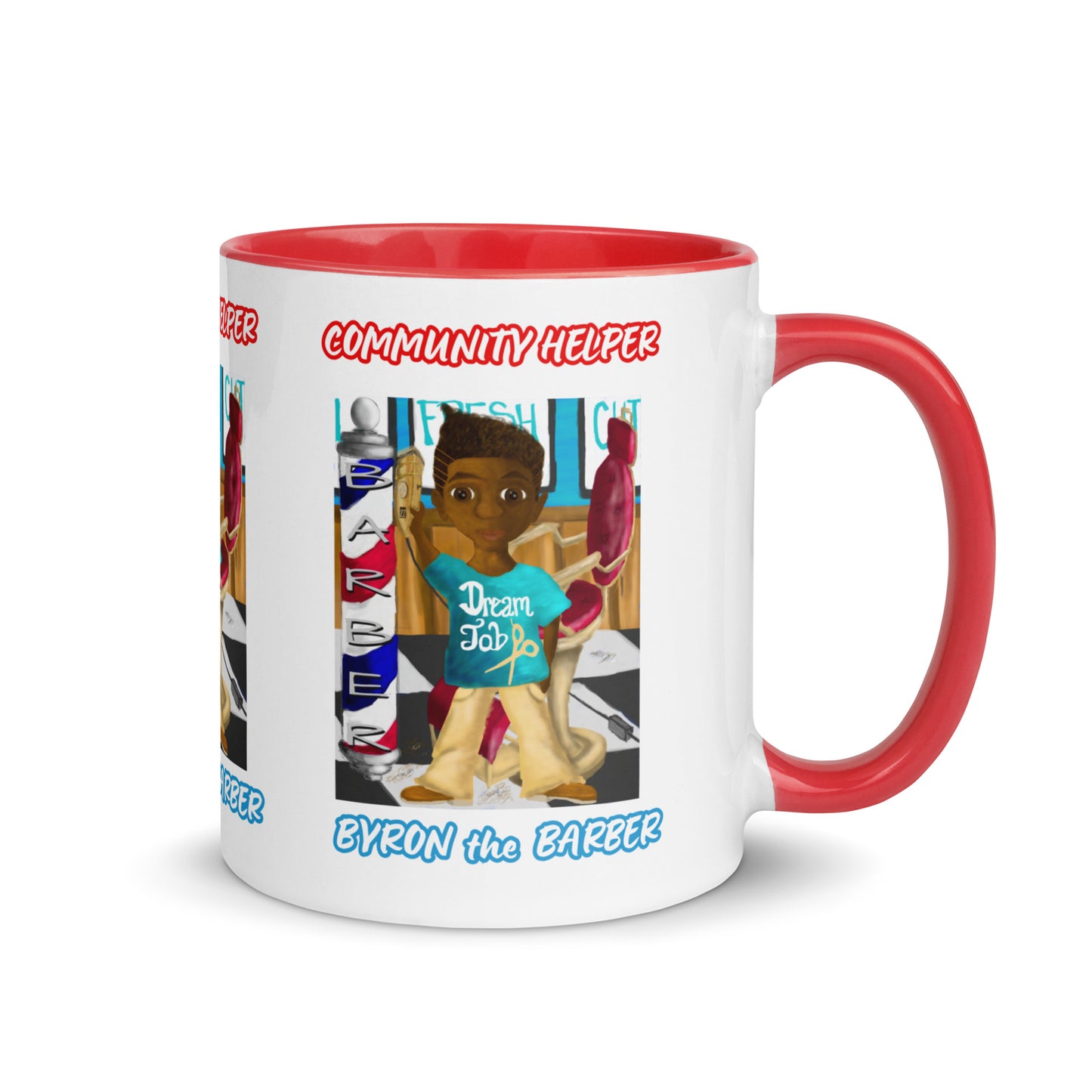 Byron the Barber (Community Helper) 11oz. Mug with Color Inside