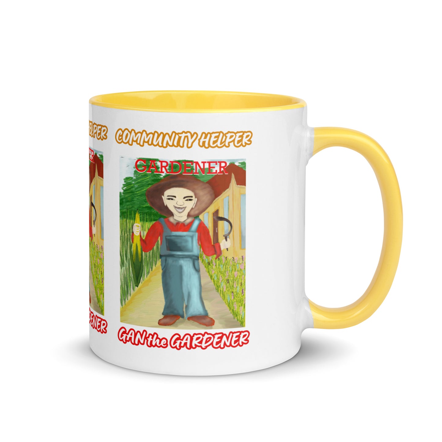 Gan the Gardener (Community Helper) 11oz. Mug with Color Inside