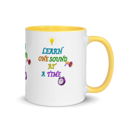 One Sound At A Time! Mug with Color Inside